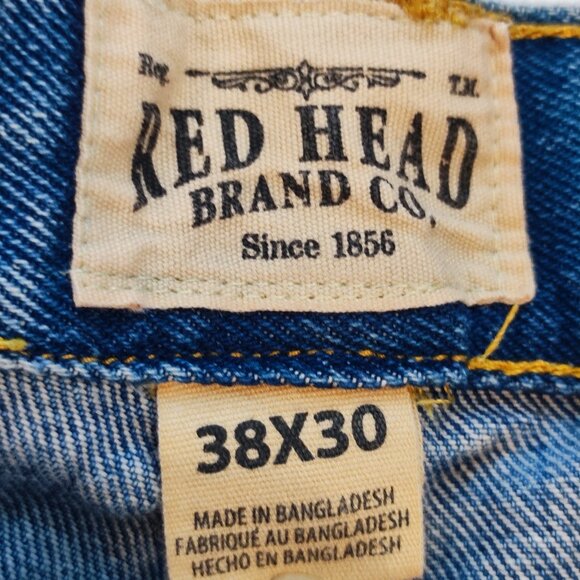 Red Head Jeans classic straight leg men's size 38X30 denim blue - Picture 5 of 12